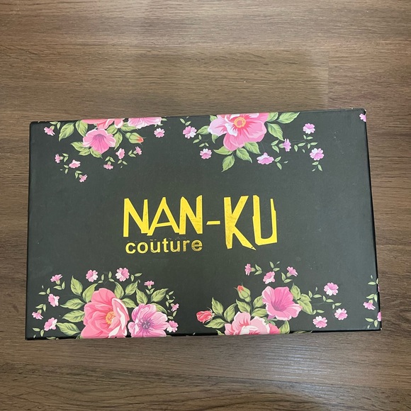 Nan-Ku Couture, Black Hightop Studded Sneaker, free people size 38 - Picture 5 of 6